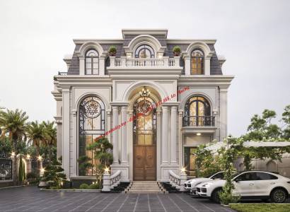 MẪU BIỆT THỰ TÂN CỔ ĐIỂN CHÂU ÂU ĐẸP TẠI  TỈNH VĨNH LONG