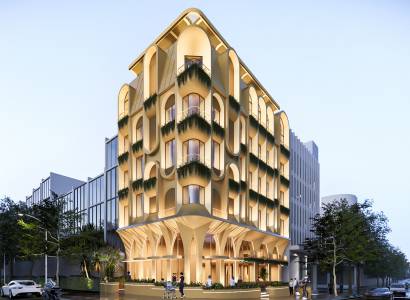 MẪU THIẾT KẾ NHÀ Ở KẾT HỢP VĂN PHÒNG KINH DOANH 6 TẦNG HIỆN ĐẠI TẠI PHƯỜNG XUÂN HÒA THÀNH PHỐ HỒ CHÍ MINH