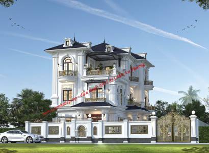MẪU THIẾT KẾ BIỆT THỰ TÂN CỔ ĐIỂN TẠI BÀ RỊA TP HỒ CHÍ MINH
