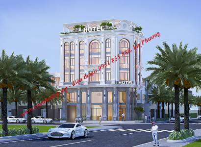 Thiết Kế Khách Sạn 6 Tầng Đẹp Tại TP.HCM