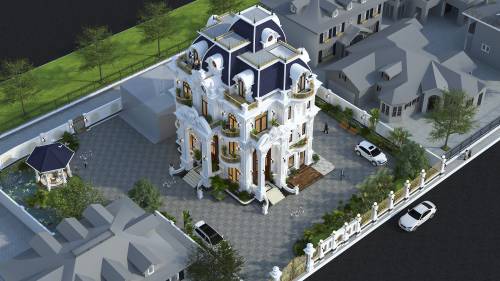 MẪU THIẾT KẾ BIỆT THỰ KIẾN TRÚC CỔ ĐIỂN CHÂU ÂU TẠI THÀNH PHỐ HỒ CHÍ MINH