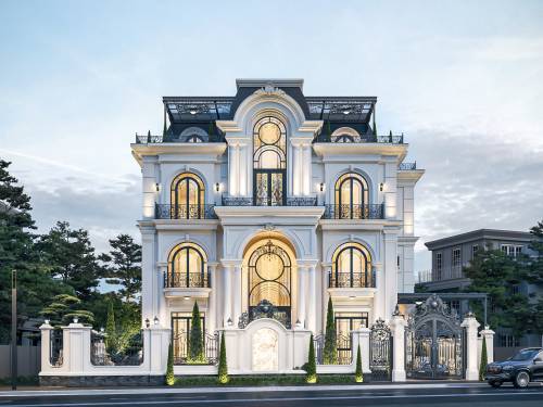 MẪU THIẾT KẾ BIỆT THỰ TÂN CỔ ĐIỂN TẠI PHƯỜNG AN KHÁNH TP HỒ CHÍ MINH