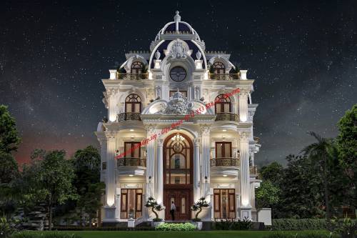 MẪU THIẾT KẾ BIỆT THỰ CỔ ĐIỂN CHÂU ÂU TẠI PHƯỜNG THỦ DẦU MỘT, THÀNH PHỐ HỒ CHÍ MINH