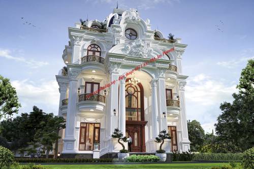 MẪU THIẾT KẾ BIỆT THỰ CỔ ĐIỂN CHÂU ÂU TẠI PHƯỜNG THỦ DẦU MỘT, THÀNH PHỐ HỒ CHÍ MINH