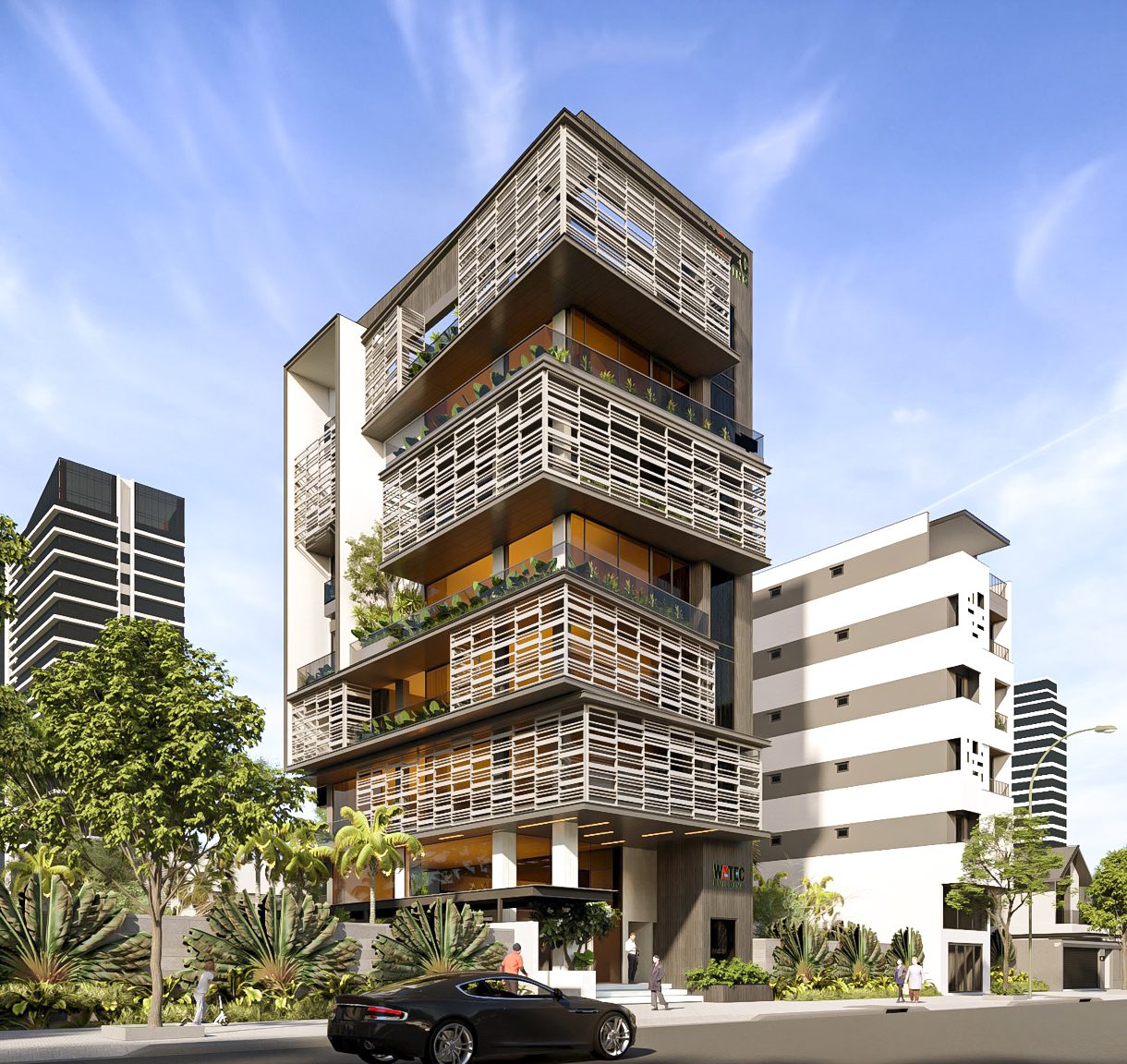 MẪU THIẾT KẾ CAO ỐC VĂN PHÒNG HIỆN ĐẠI TẠI THÀNH PHỐ HỒ CHÍ MINH