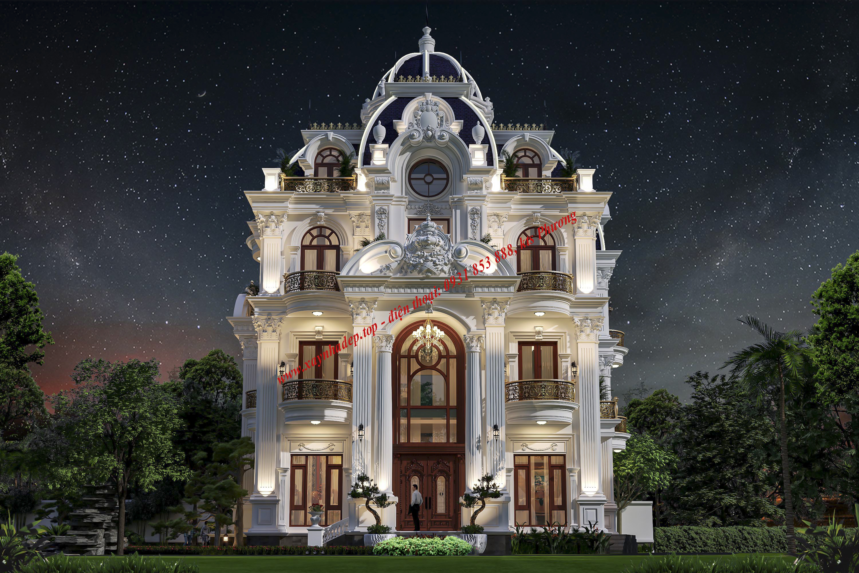 MẪU THIẾT KẾ BIỆT THỰ CỔ ĐIỂN CHÂU ÂU TẠI PHƯỜNG THỦ DẦU MỘT, THÀNH PHỐ HỒ CHÍ MINH