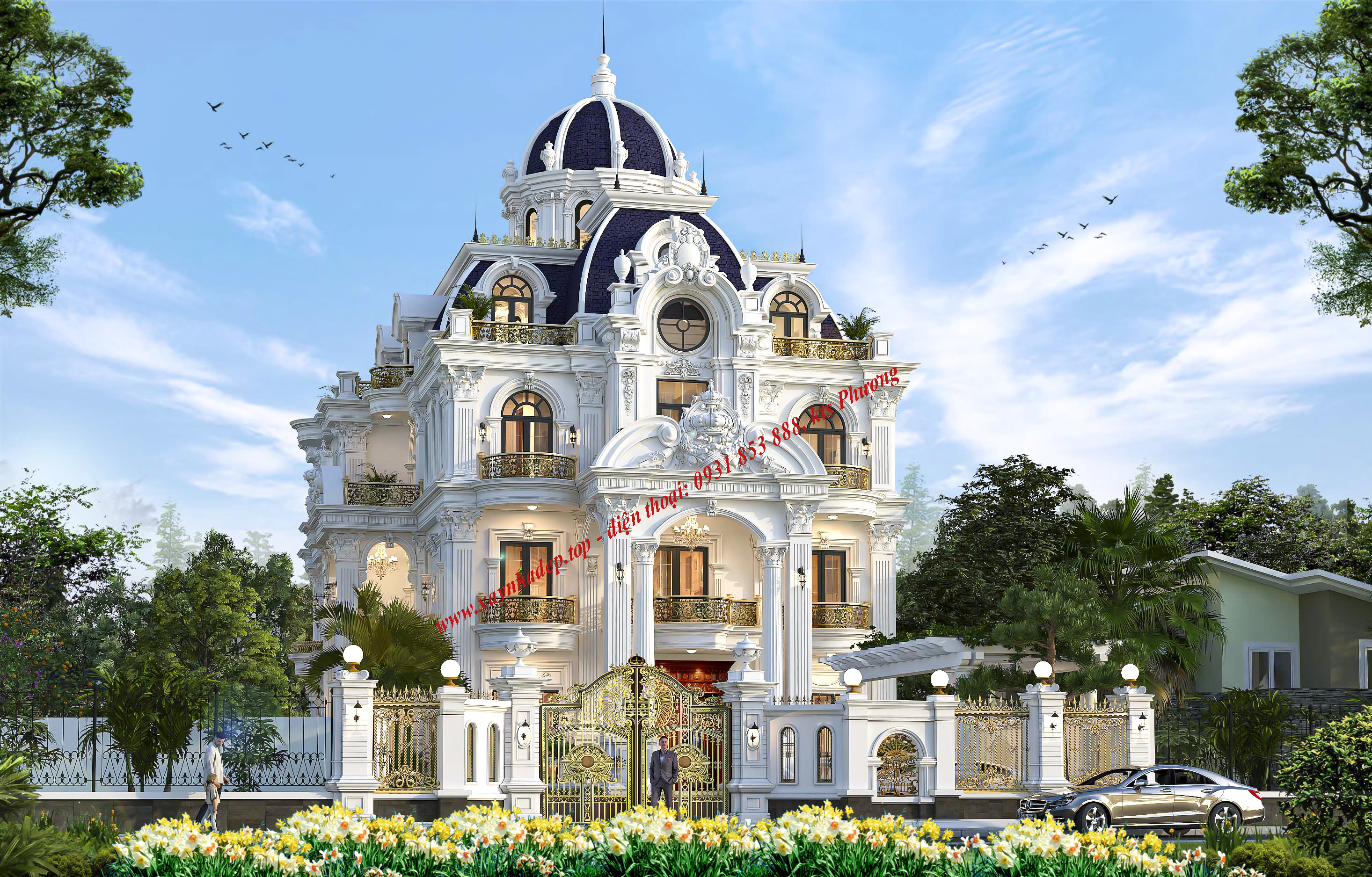 MẪU THIẾT KẾ BIỆT THỰ CỔ ĐIỂN CHÂU ÂU TẠI THÀNH PHỐ CẦN THƠ